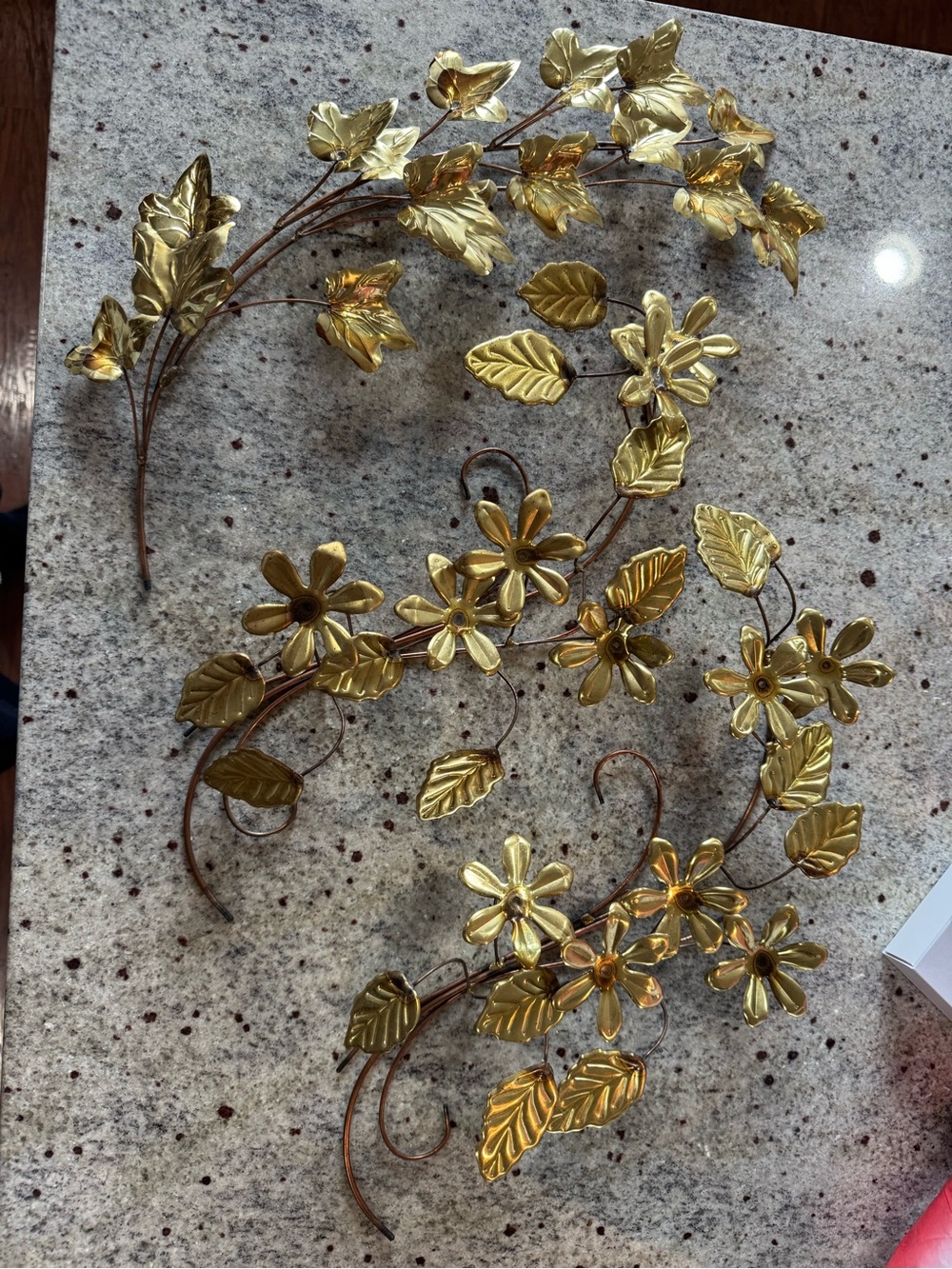 Vintage gold/copper wall decor